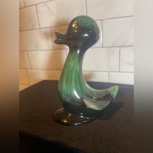 Vintage Blue Mountain Pottery Canada Duck Figurine Drip Glaze 5.25” “EXCELLENT” - Picture 7 of 9